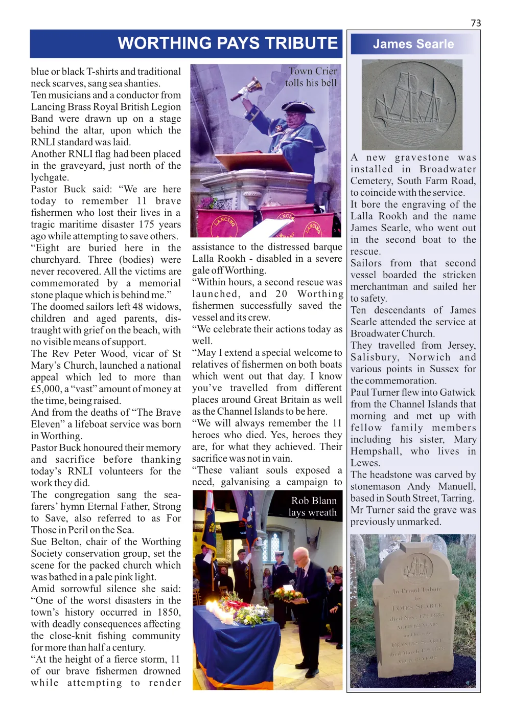 Special Remembrance Service