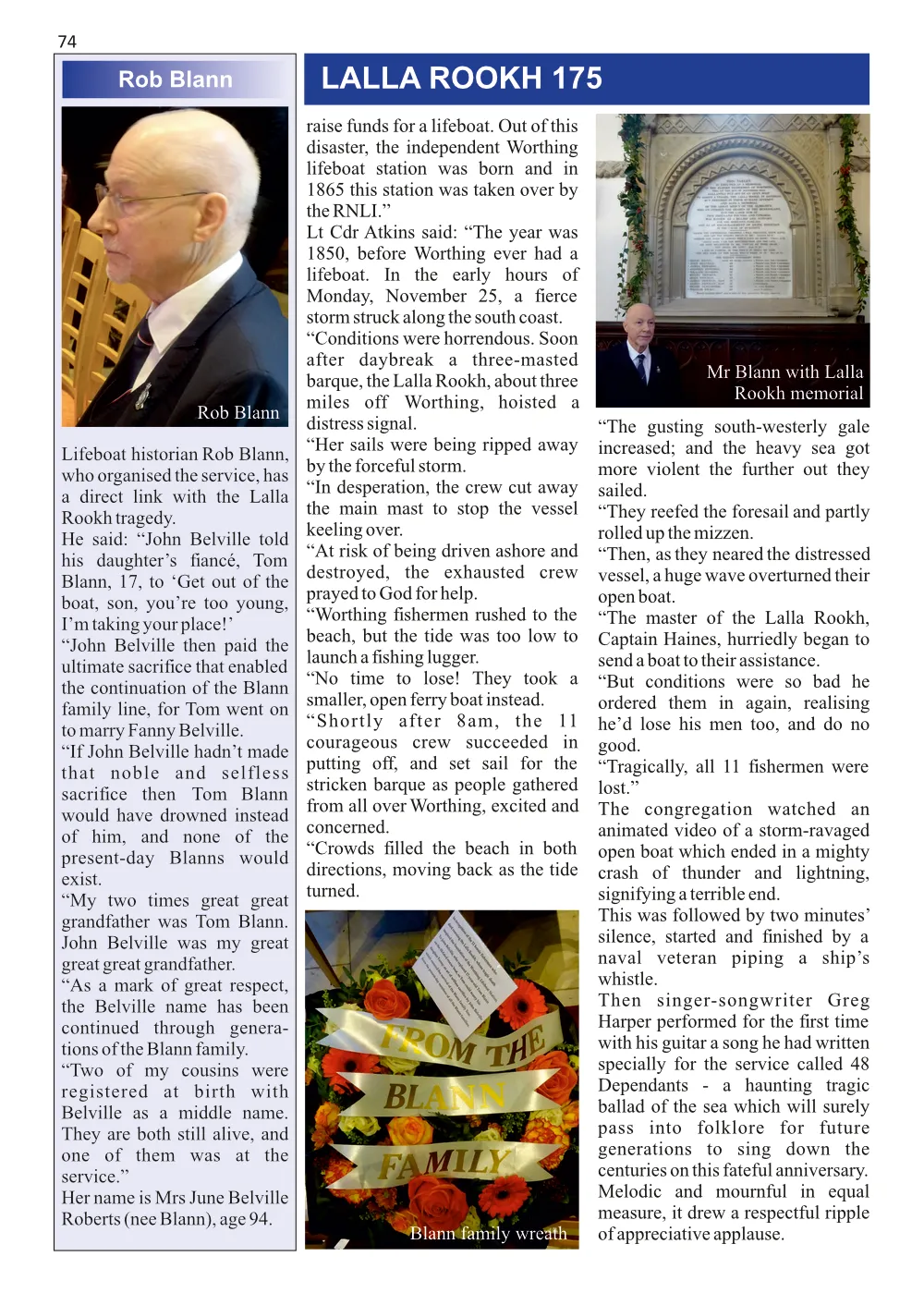 Special Remembrance Service