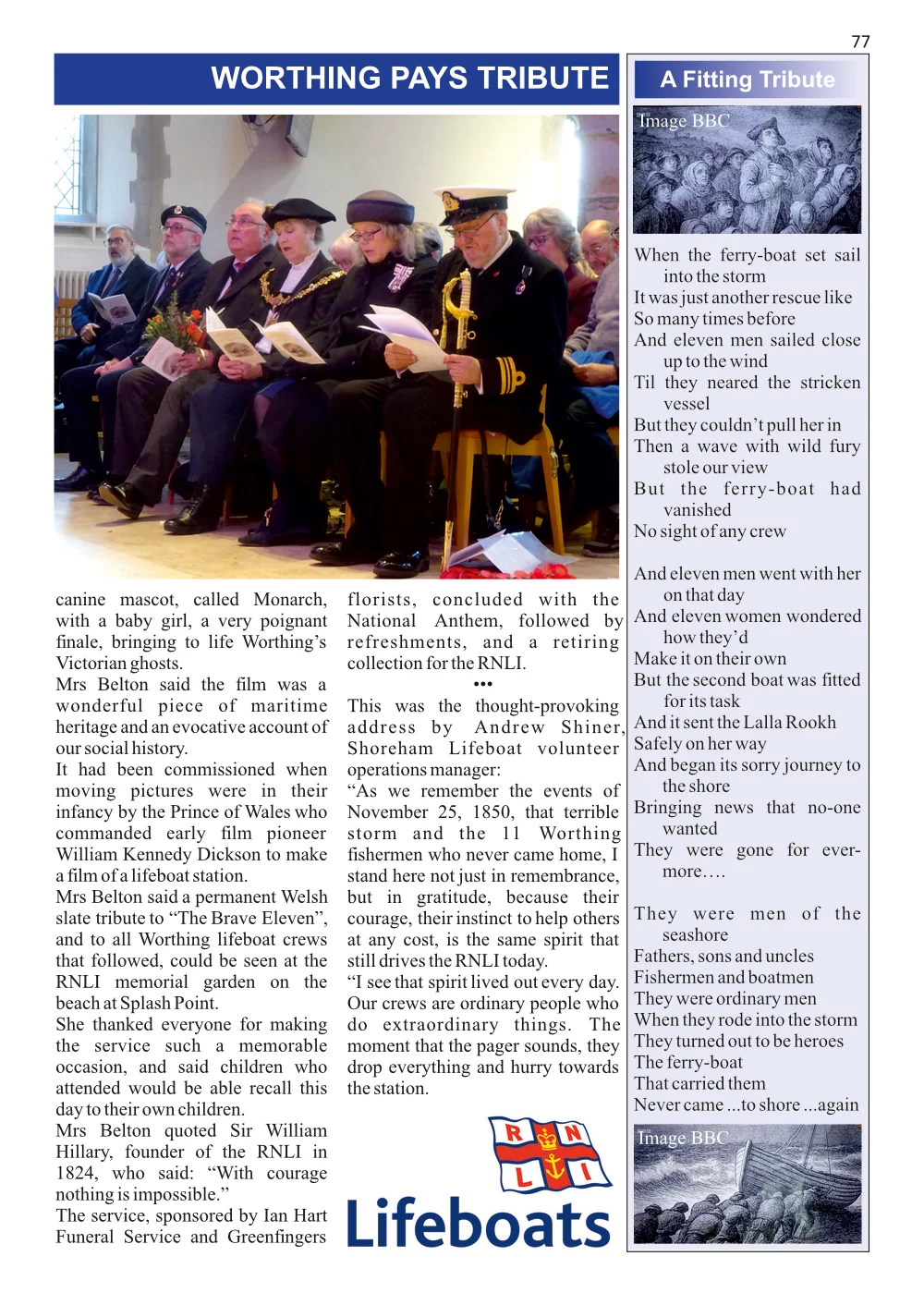 Special Remembrance Service